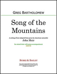 Song of the Mountains SATB choral sheet music cover Thumbnail